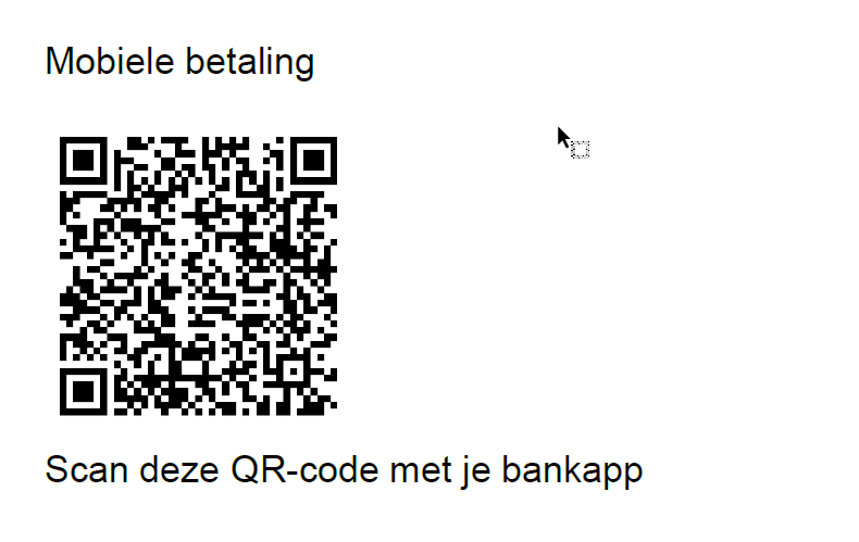 Qr code payment consortium 1212 nl